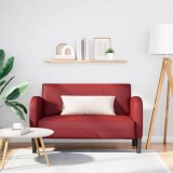 vidaXL Canapea cu rădăcină roșu vin 110 cm piele artificială