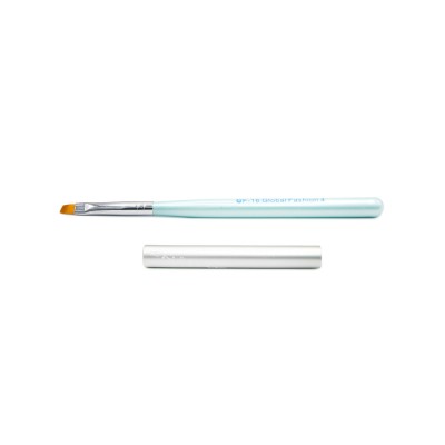 Pensula unghii cu varf diagonal, pentru gel, GF-16-4, Nr. 4, culoare mint foto