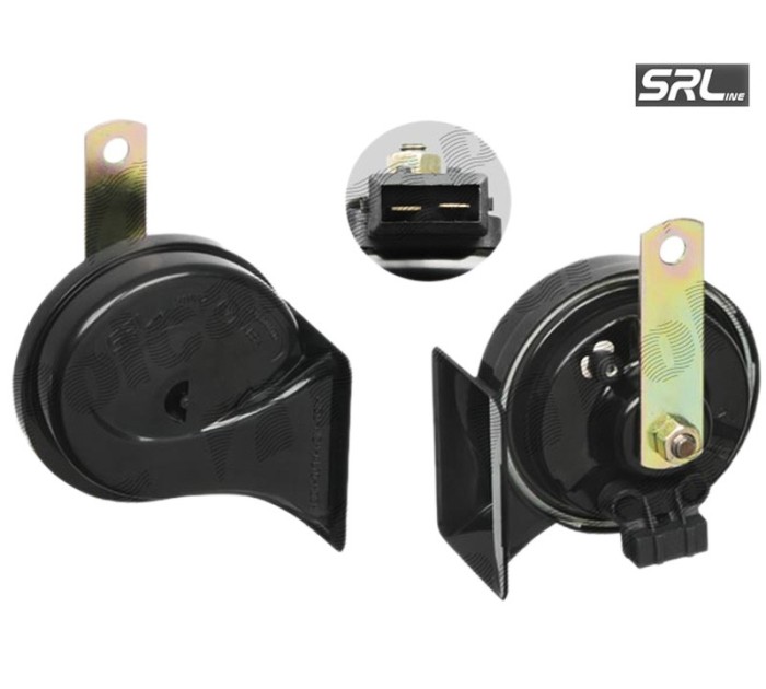 Claxon auto SRLine 12V/510Hz , conectori K-Jet 2x(6,3-0,8) , tip goarna , 1 buc. Kft Auto Claxon auto SRLine 12V/510Hz , conectori K-Jet 2x(6,3-0,8) , tip goarna , 1 buc. Kft Auto