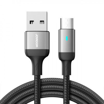 Cablu USB Joyroom - Micro USB 2.4A Pentru &amp;icirc;ncărcare Rapidă și Transfer De Date 2 M Negru (S-UM018A10) S-UM018A102B foto