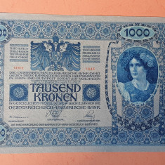 1000 Koroane 1902 UNA MIE Coroane Transilvania Bancnota Imperiu Austroungaria