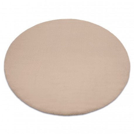 Covor BUNNY cerc taupe bej, cerc 80 cm