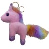 Breloc unicorn roz multicolor