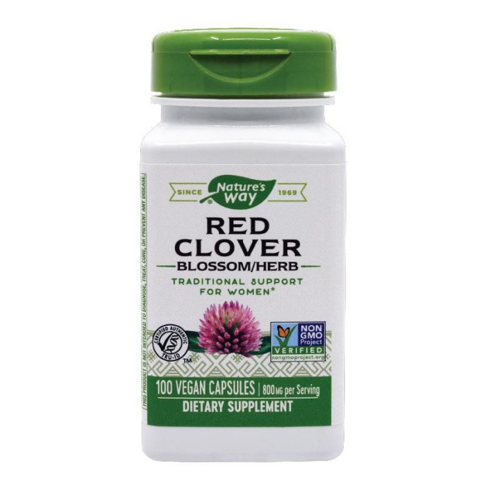 Red Clover (Trifoi rosu) Nature&#039;s Way Secom 100cps