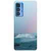 Husa compatibila cu Motorola Edge 20 Lite model Ocean waves, Silicon, TPU, Viceversa, Transparent, Carcasa