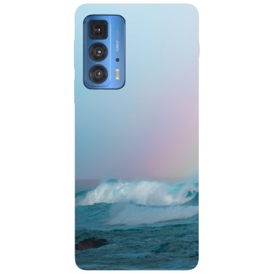 Husa compatibila cu Motorola G20 model Ocean waves, Silicon, TPU, Viceversa foto