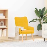 VidaXL Fotoliu de relaxare Galben deschis 63 x 67 x 94 cm țesătură