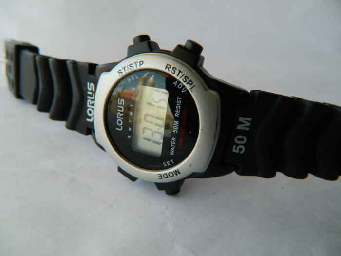 Ceas LORUS Retro digital (By Seiko) , 50M cod L9