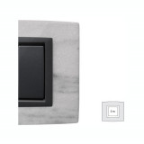 Placa Vitra piatra alba Dolomite, 2 module, mod comanda gri, Master