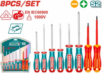 TOTAL - SET SURUBELNITE 8 PIESE PowerTool TopQuality foto