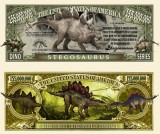 !!! SUA = FANTASY NOTE (TJ6) = STEGOSAURUS - 2018 - UNC / SERIA DINOZAURI