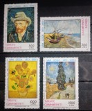 Turcia 1990 arta pictura Van Gogh serie 4v nestampilate