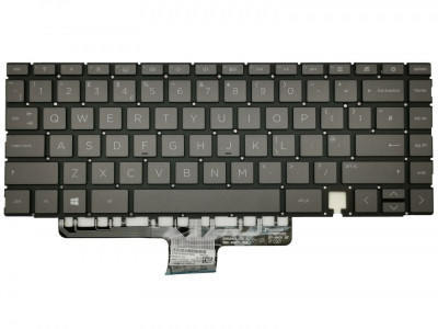 Tastatura Laptop, HP, Spectre X360 14-EA, M22192-031, iluminata, cafenie, layout US foto