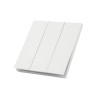 Comutator MiBoxer GANG-E010, PUSH 3-zone, 86x86 mm, 250V AC, 10A, alb