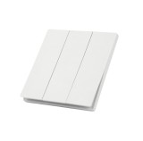 Comutator MiBoxer GANG-E010, PUSH 3-zone, 86x86 mm, 250V AC, 10A, alb