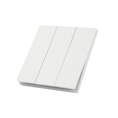 Comutator MiBoxer GANG-E010, PUSH 3-zone, 86x86 mm, 250V AC, 10A, alb