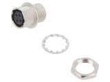 Conector Circular HR10 Push-Pull Soclu 2A Argintat Lipire
