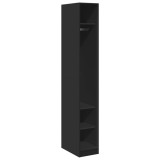 Cumpara ieftin Sifonier, negru, 30x50x200 cm, lemn prelucrat