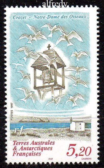 TAAF 1997, Peisaje, Capela, Pasari, serie neuzată, MNH