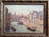 Paul Scorţescu (Scortesco) (1893-1976)-Peisaj veneţian, pictură licitată