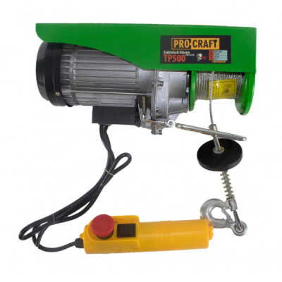 Troliu electric palan Procraft TP500, 1020W, cu kit montare Greutate 500kg Innovative ReliableTools foto