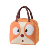 Geant&Auml; frigorific&Auml;, flippy, cu desene animat, portabil&Auml; pentru copii, de pr&Atilde;&cent;nz, din p&Atilde;&cent;nz&Auml; oxford, 22x14x19 cm, model catelus, maro