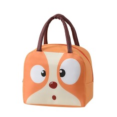 Geant&Auml; frigorific&Auml;, flippy, cu desene animat, portabil&Auml; pentru copii, de pr&Atilde;&cent;nz, din p&Atilde;&cent;nz&Auml; oxford, 22x14x19 cm, model catelus, maro