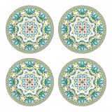 Cumpara ieftin Set 4 farfurii pentru desert - Mediterraneo Blue | Easy Life