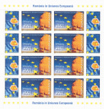 ROMANIA IN UNIUNEA EUROPEANA,LP1752a,MINICOALA,2007,MNH ROMANIA ., Istorie, Nestampilat
