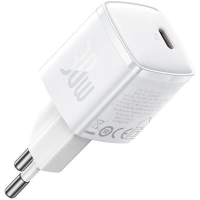 INCARCATOR retea Baseus Cube Pro, Quick Charge 30W, 1 x USB Type-C 5V/3A, alb &amp;quot;CCXF000302&amp;quot; (timbru verde 0.18 lei) - 6932172628659 foto