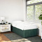 Gossi cadru de pat, verde inchis, 80x200 cm, catifea