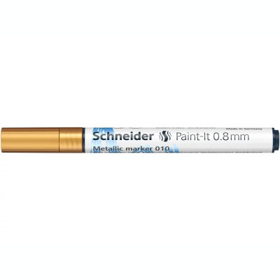 Marker metalic Schneider Paint-It 010 08 mm Auriu Metalizat foto