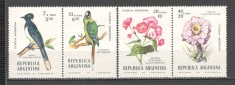 Argentina.1976 Ziua marcii postale-Pasari si flori GA.35