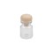 Flacon din sticla cu dop de lemn Crisalida, 22 x 40 mm, 5 ml
