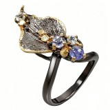 Cumpara ieftin Inel argint 925 cu tanzanit si topaz, 7.5