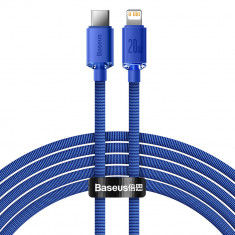 Baseus - Cablu de date (CAJY000203) - Type-C la Lightning, 20W, 1.2m -Albastru