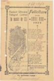 Felicitare pentru anul nou Factorii Oficiului Telegraf Central Bucuresti 1925