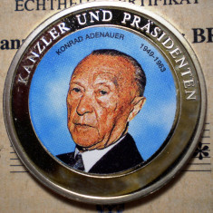 5.321 MEDALIE GERMANIA KONRAD ADENAUER 2006 PROOF + CERTIFICAT