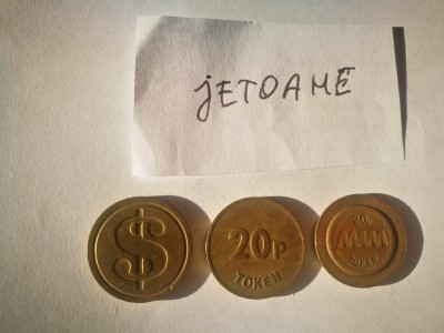 3 jetoane vechi / Token Token 20p foto