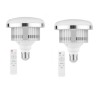 Set 2x Bec foto LED 3 moduri de lumina,putere 85W,soclu E27 cu telecomanda control