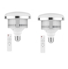 Set 2x Bec foto LED 3 moduri de lumina,putere 85W,soclu E27 cu telecomanda control