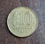 C50 - Moneda foarte veche - Argentina - 10 pesos - 1977, America Centrala si de Sud