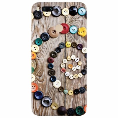 Husa silicon pentru Xiaomi Mi A1, Colorful Buttons Spiral Wood Deck foto