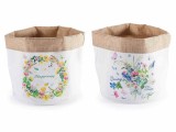 Cumpara ieftin Set 2 cosuri textil multicolor Flori &Oslash; 20 cm x 20 H