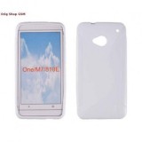 Husa Silicon S-Line HTC One M7 Alba Premium