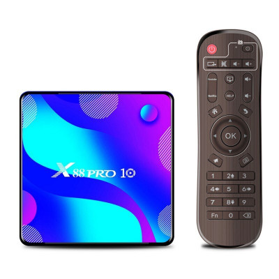 TV Box X88 Pro10, 4K, HDR, Android 10, 2GB RAM, 16GB ROM, Rockchip RK3318, Quad Core, WiFi 5G+2G, Bluetooth 4.0, USB 3.0 foto