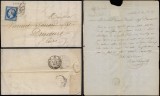 France 1863 Cover + Content Nantes to Drucourt Railroad cancel D.786