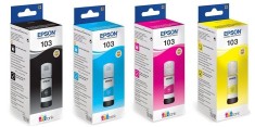 Cerneala originala Epson L103 EcoTank, flacon 65 ml - Galben
