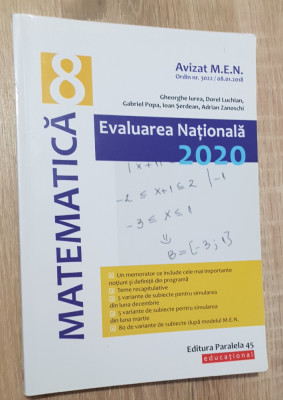 Matematică. Evaluarea Națională 2020 - Gheorghe Iurea, Dorel Luchian foto