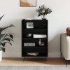 Gossi dulap inalt, negru, 57x35x90 cm, lemn compozit
